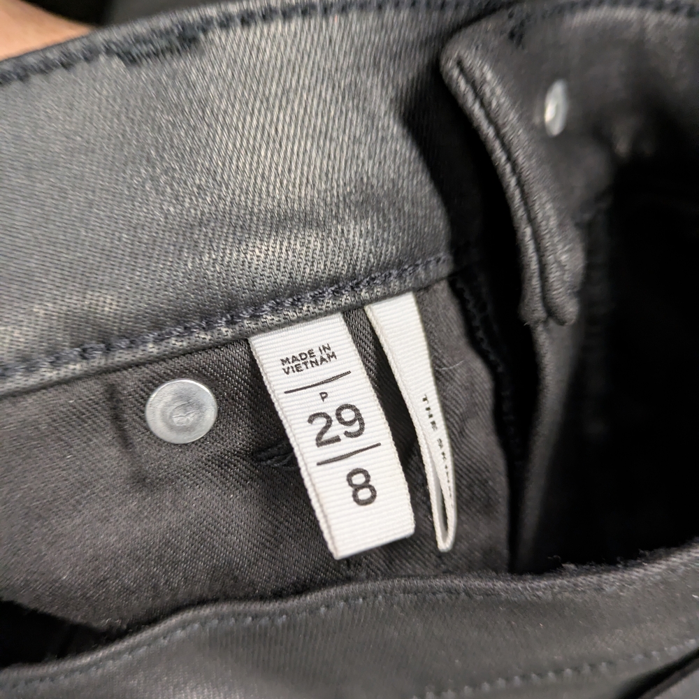 LOFT Black Pleather Pants